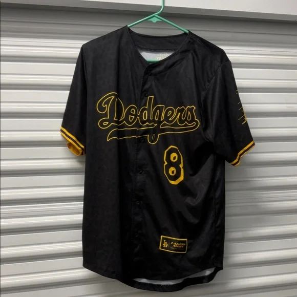 Black and Gold Dodgers Men's Shirt - Picture 1 of 8